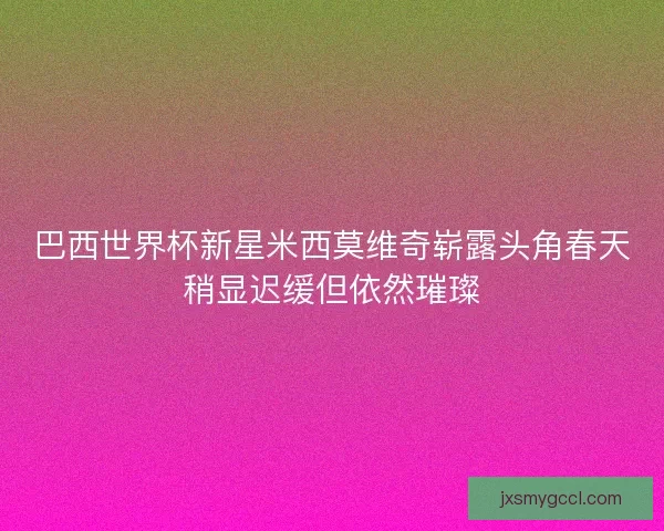 巴西世界杯新星米西莫维奇崭露头角春天稍显迟缓但依然璀璨